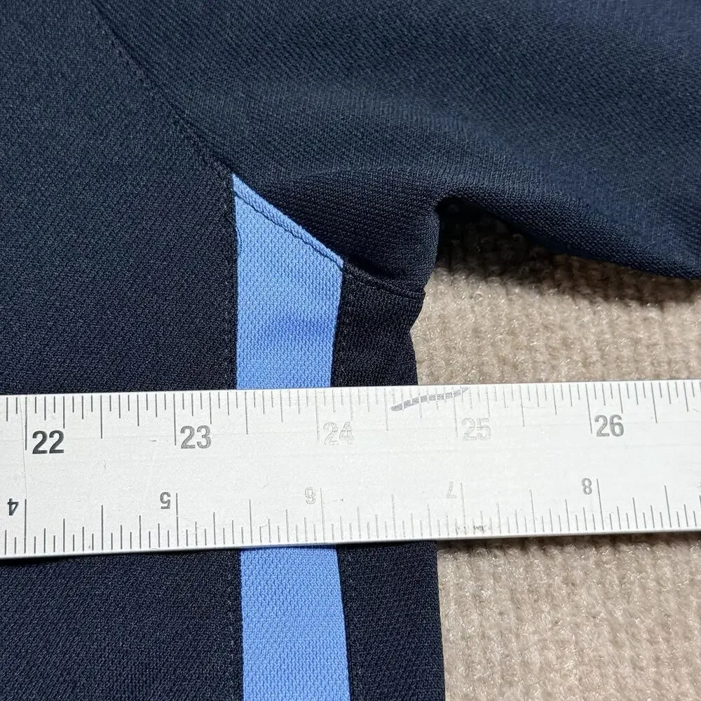 Nike XXL Short Sleeve Golf Polo Shirt Mens Navy Stripe‎ NikeFitDry Performance